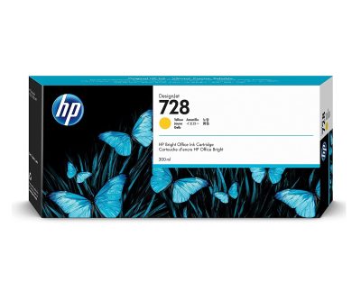 HP 728 Sarı Orijinal Kartuş 300 ml.