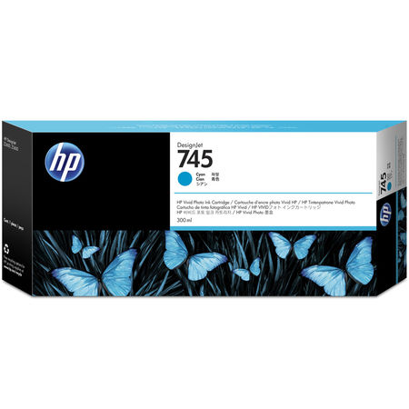 HP 745 Mavi Orijinal Kartuş 300 ml.