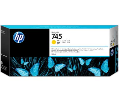 HP 745 Sarı Orijinal Kartuş 300 ml.