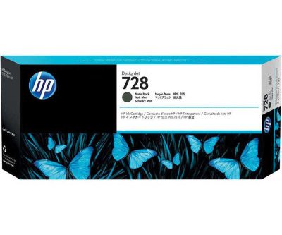 HP 728 3WX25A Mat Siyah Orijinal Kartuş 300 ml.