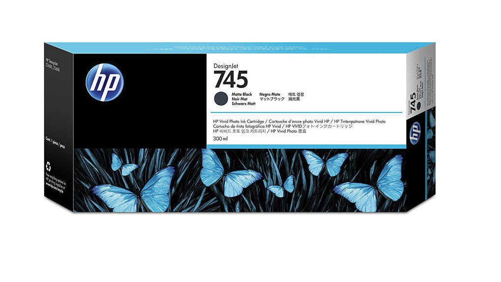 HP 745 Mat Siyah Orijinal Kartuş 300 ml.