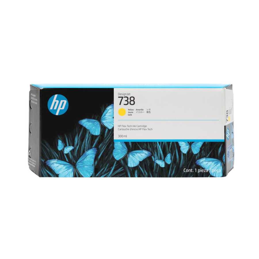 Hp 738-676M8A Sarı Yüksek Kapasiteli Orijinal Kartuş 300 ml.