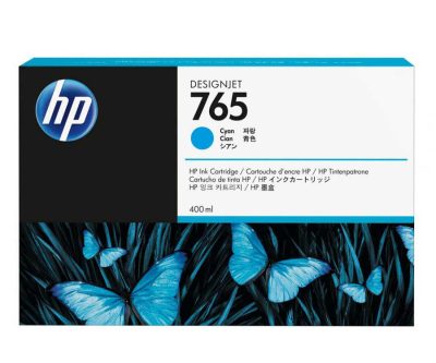 HP 765 F9J52A Mavi Orijinal Kartuş 400 ml.